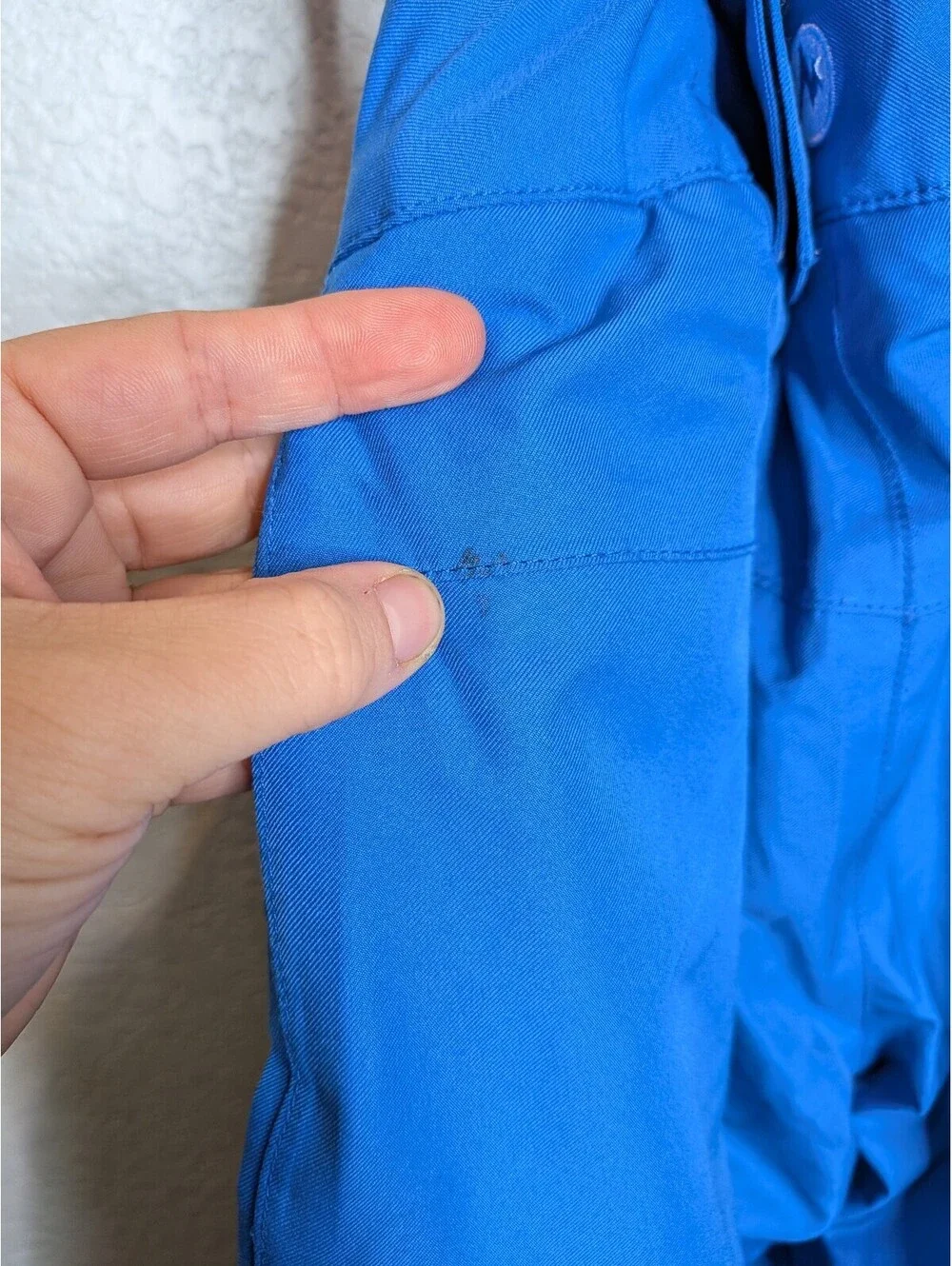 Marmot Blue Insulated Ski Snow Bib Pants Suspenders Size Medium kids